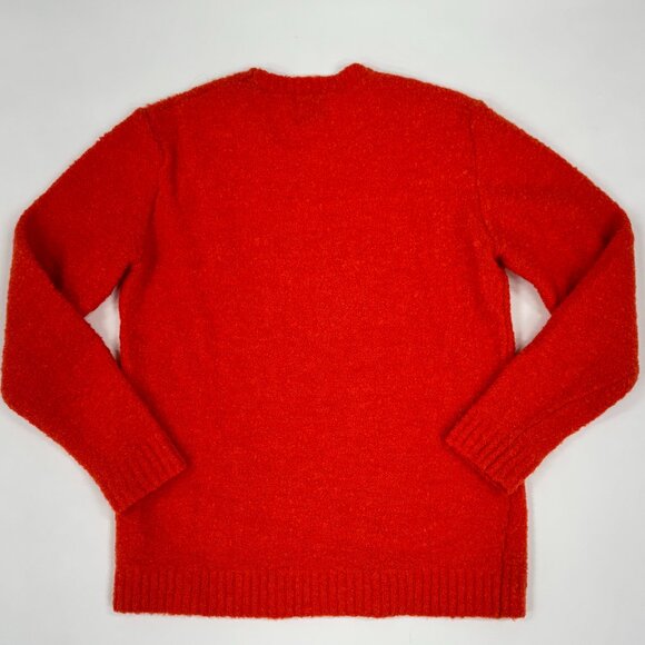 Harmony Red Bouclé Knit Sweater – Crewneck - Picture 6 of 6